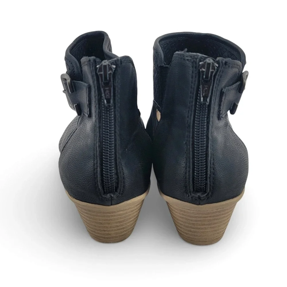 Earth Origins Marietta Marcia Womens 9 Black Peep Toe‎ Ankle Booties Comfort